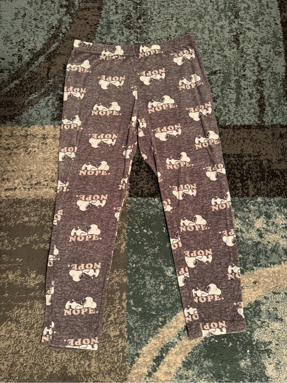 Peanuts Snoopy Gray Sleepwear Bottoms Sz m (8/10)